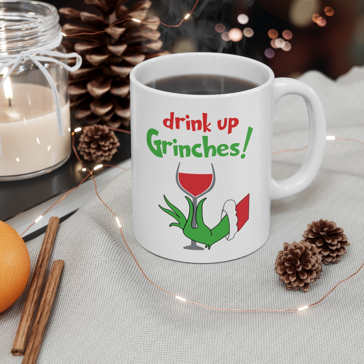 Drink up Christmas  Ceramic Mug 11oz