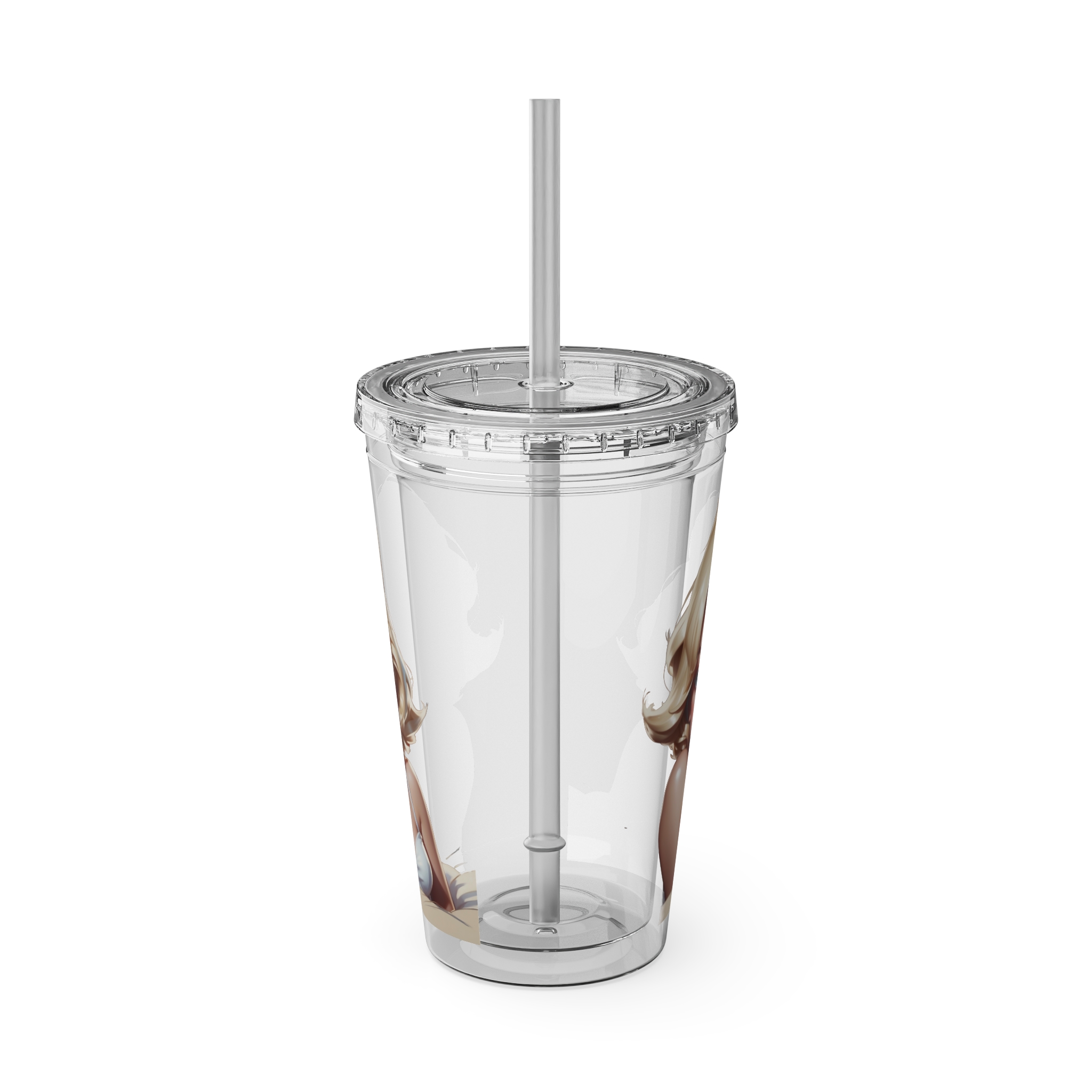 Sunsplash Tumbler with Straw, 16oz